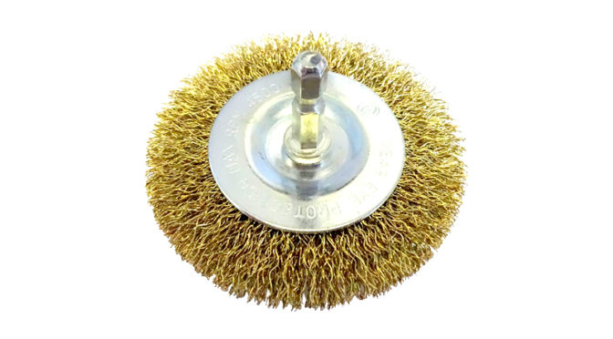 Brumby 150mm x 20mm Crimped Multi-Bore Wheel Brush