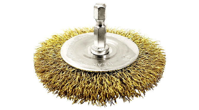 Brumby 100mm Spindle-Mounted Wheel Brush