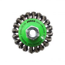 Josco 100mm Twistknot Stainless Steel Bevel Brush