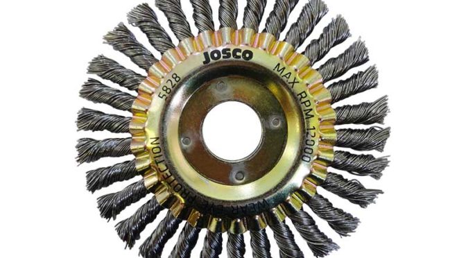 Josco 125mm Twistknot Pipeline Wheel Brush 30K