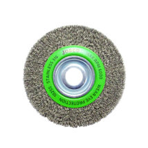 Josco 150mm x 25mm Stainless Steel Multi-Bore Crimped Wheel Brush