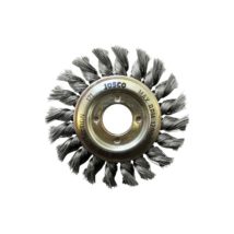 Josco 100mm x 12mm Multi-Bore Twistknot Wheel Brush – 0.35mm Wire