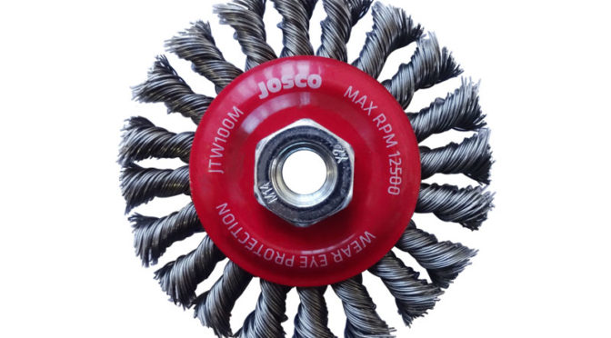 Josco 100mm Multi-Thread Twistknot Wheel Brush
