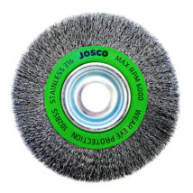 150mm x 19mm Multi-Bore Stainless Steel Crimped Wheel Brush