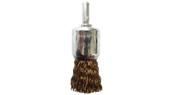 Tomcat 25mm Spindle-Mounted Crimped Cup Brush