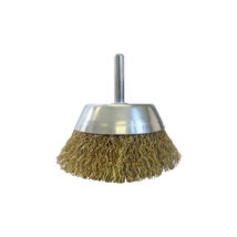 Tomcat 75mm Spindle-Mounted Crimped Cup Brush